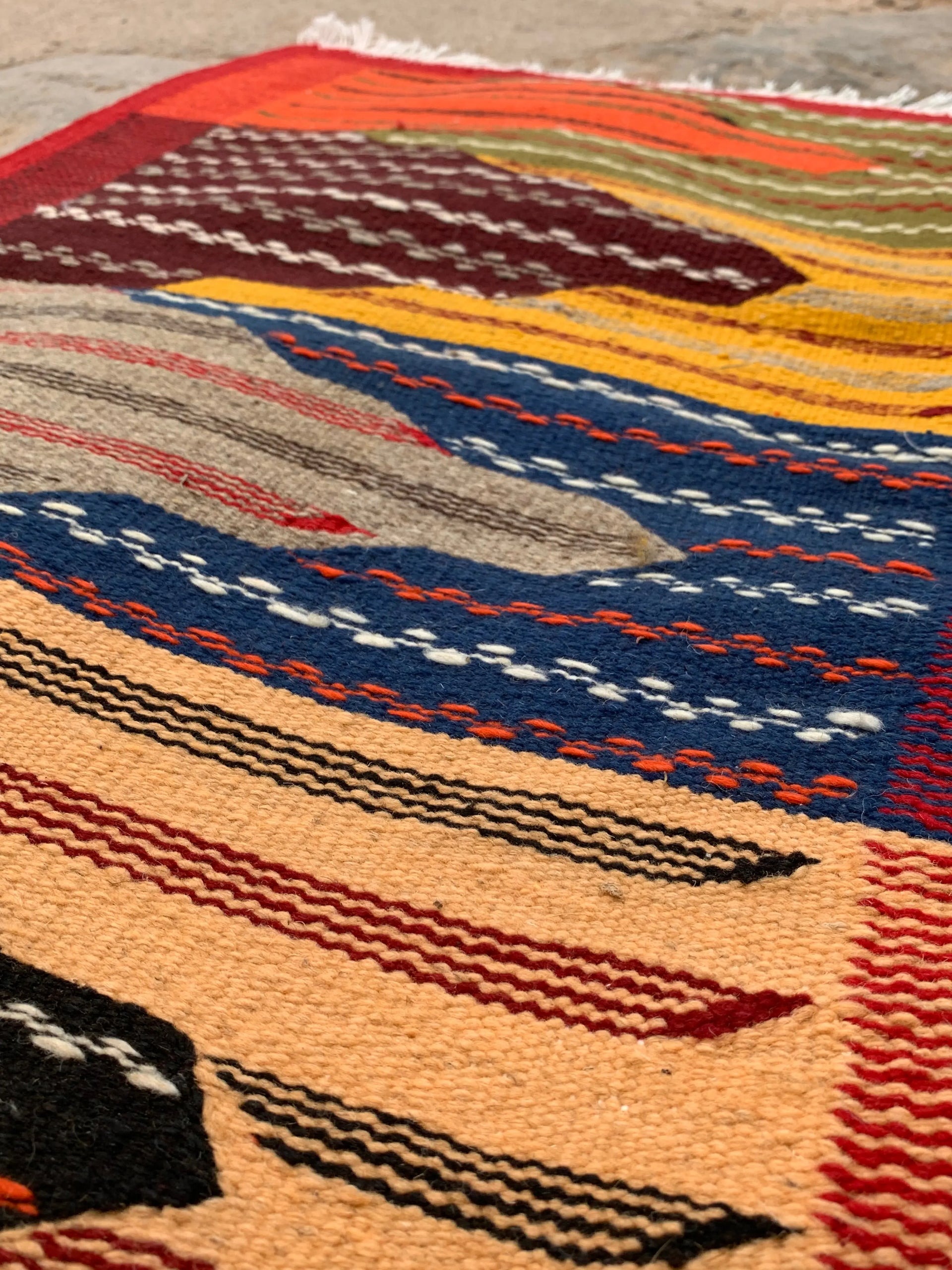 Small Moroccan Kilim Rug