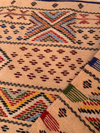 Small Earthy Flatwoven Rug – 100×74 cm (39.4×29.1 in) TazRugs