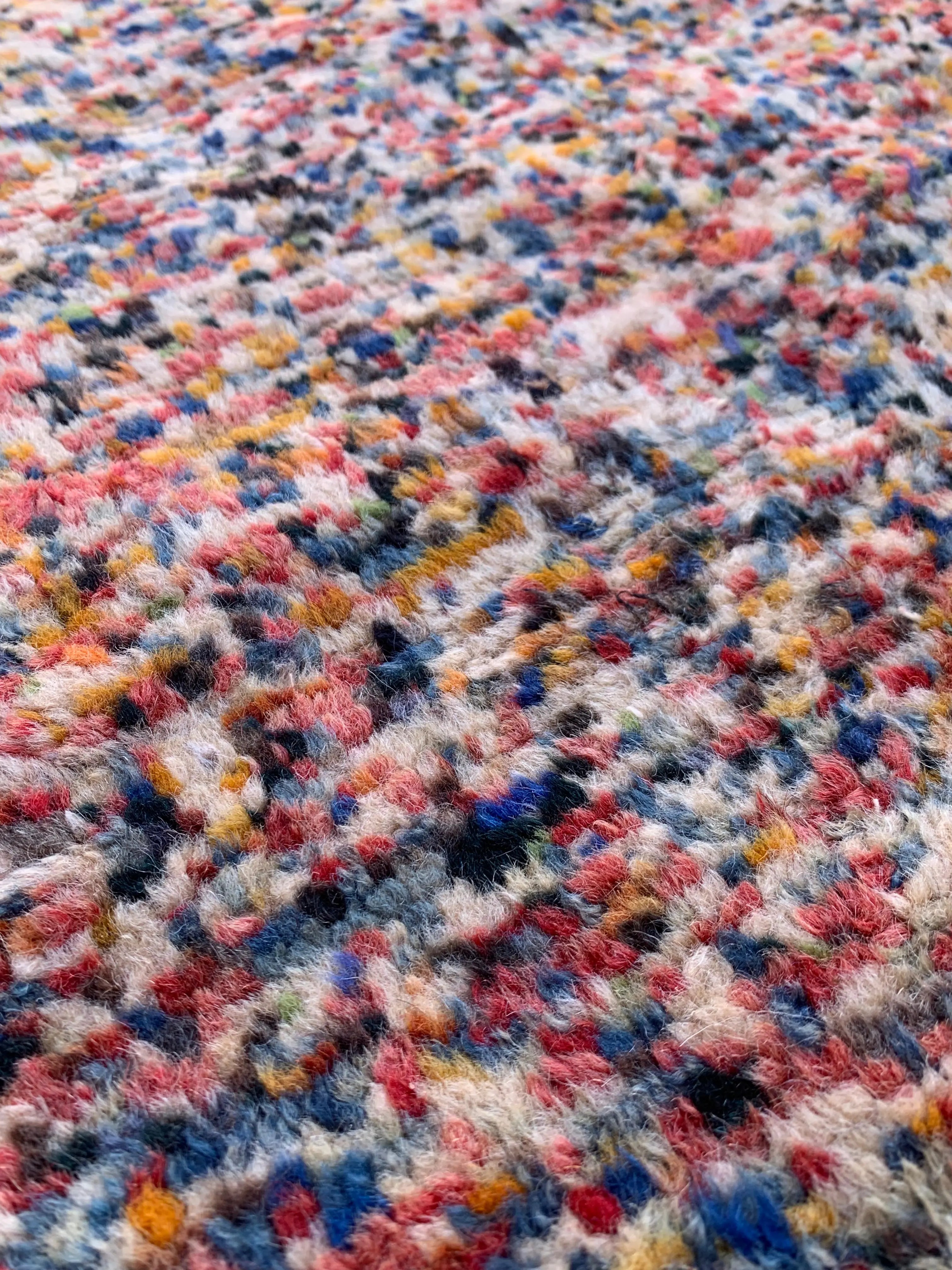 Hand-Knotted Moroccan Rug – Vibrant Multicolor Wool from Taznakht