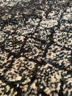 Black Moroccan Rug – Handwoven Artisan Piece
