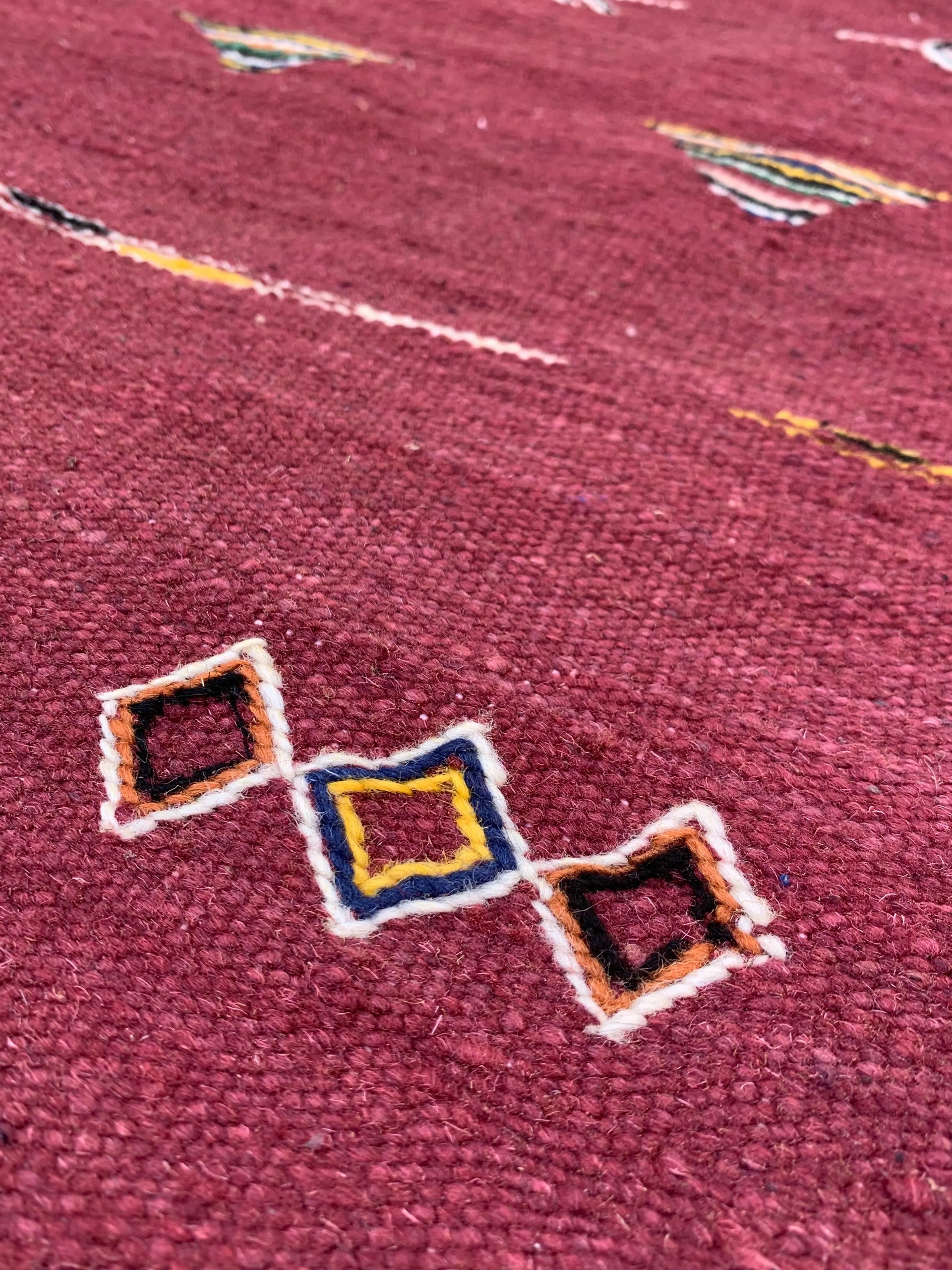 Reddish Brown Moroccan Rug
