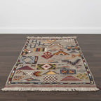 White Moroccan Rug | Handwoven Wool Rug from Taznakht