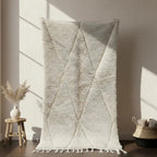 white moroccan rug