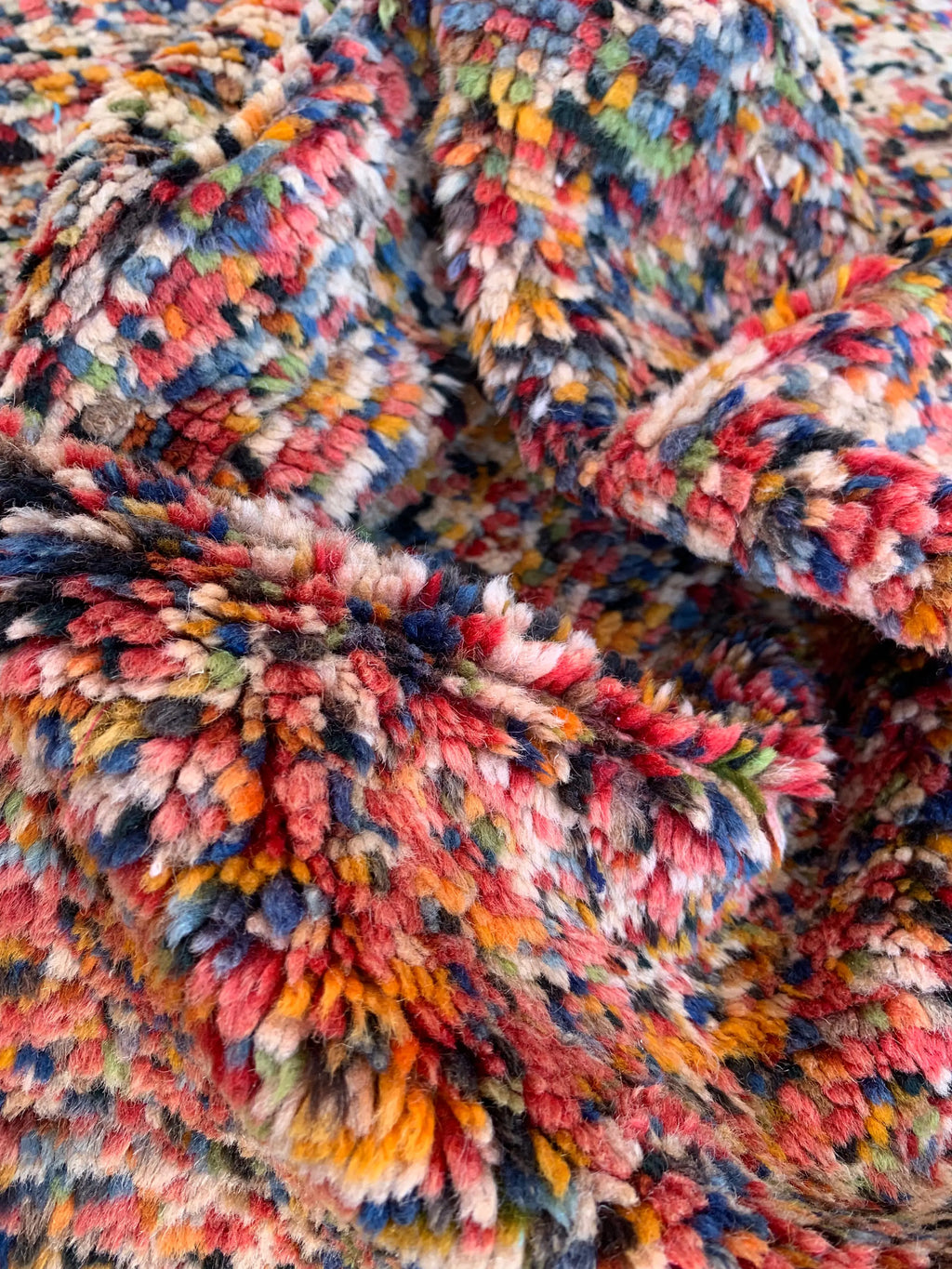 Hand-Knotted Moroccan Rug – Vibrant Multicolor Wool from Taznakht