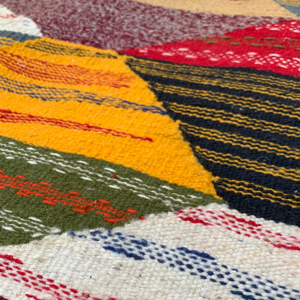 Close-up of a small moroccan rug