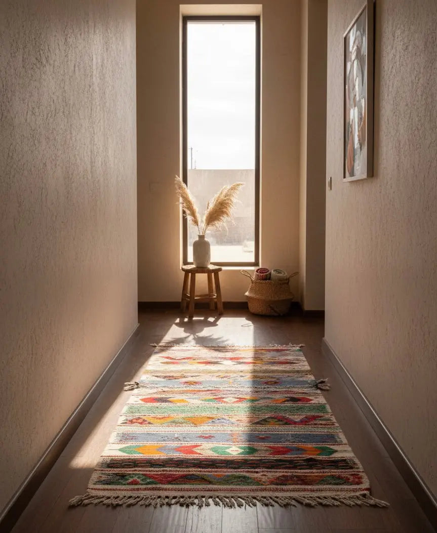 Moroccan Runner Rug – Handwoven Artisan Wool Piece