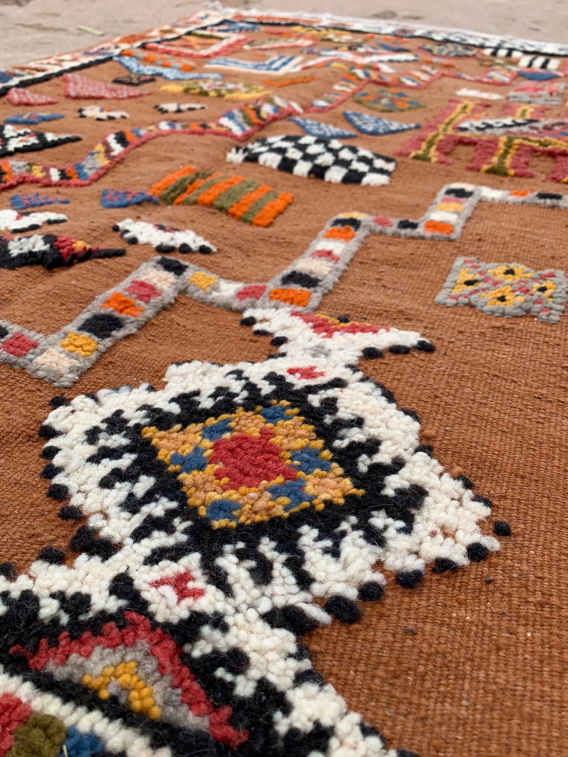 moroccan brown rug