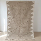 Beige & White Reversible Handwoven Rug – 150 × 95 cm (59” × 37”) TazRugs