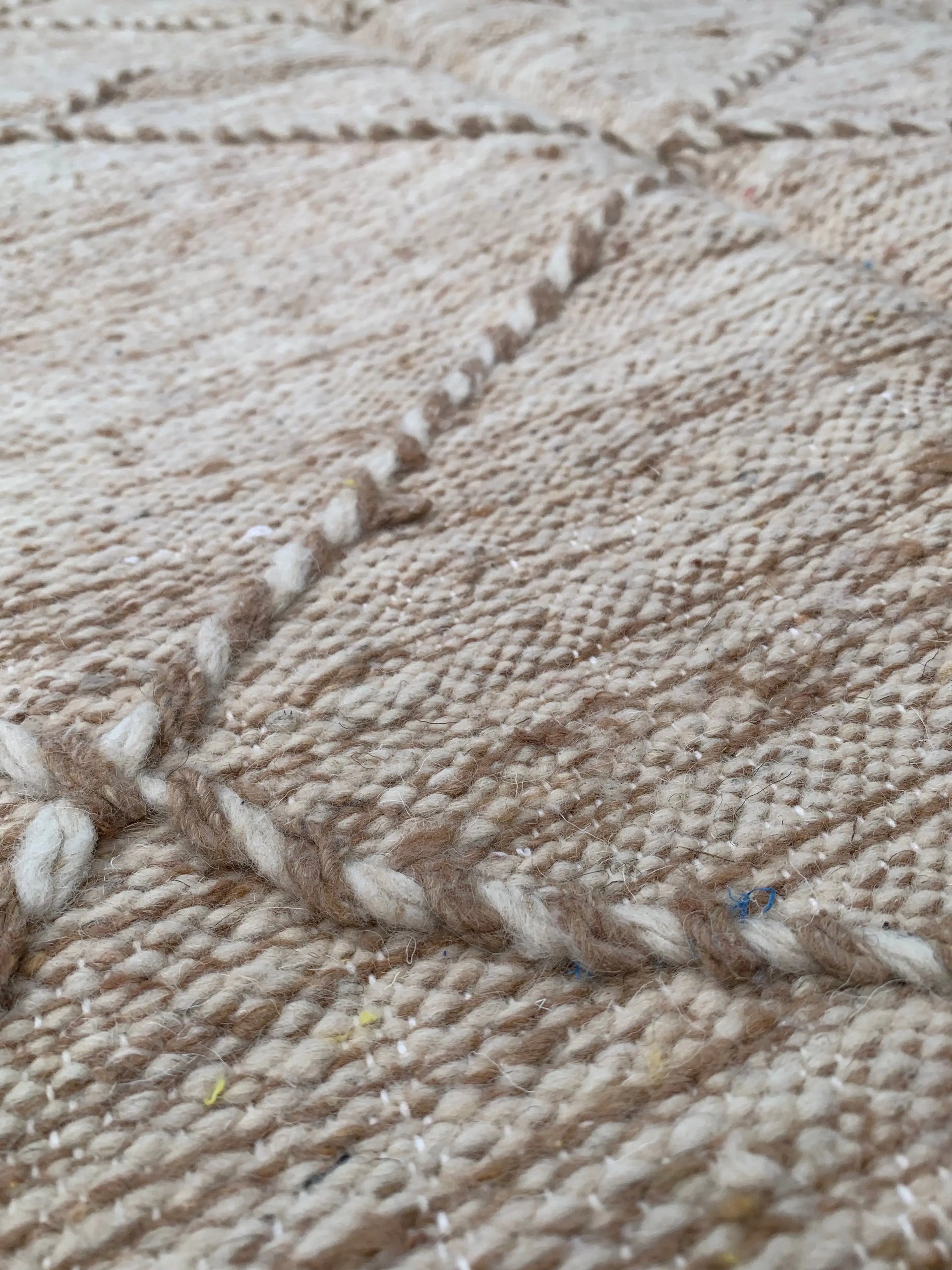 Beige Flat-Weave Rug – 200 × 120 cm (79” × 47”) TazRugs