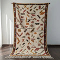 White Moroccan Rug – Handwoven Wool Rug from Taznakht