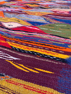 Multicolor Kilim Moroccan Rug – Handwoven Reversible “Picasso” Design
