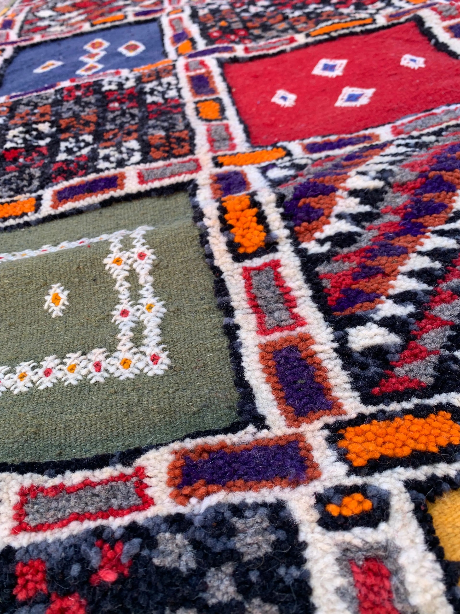 Moroccan Runner Rug – Handwoven Multicolor Wool from Taznakht