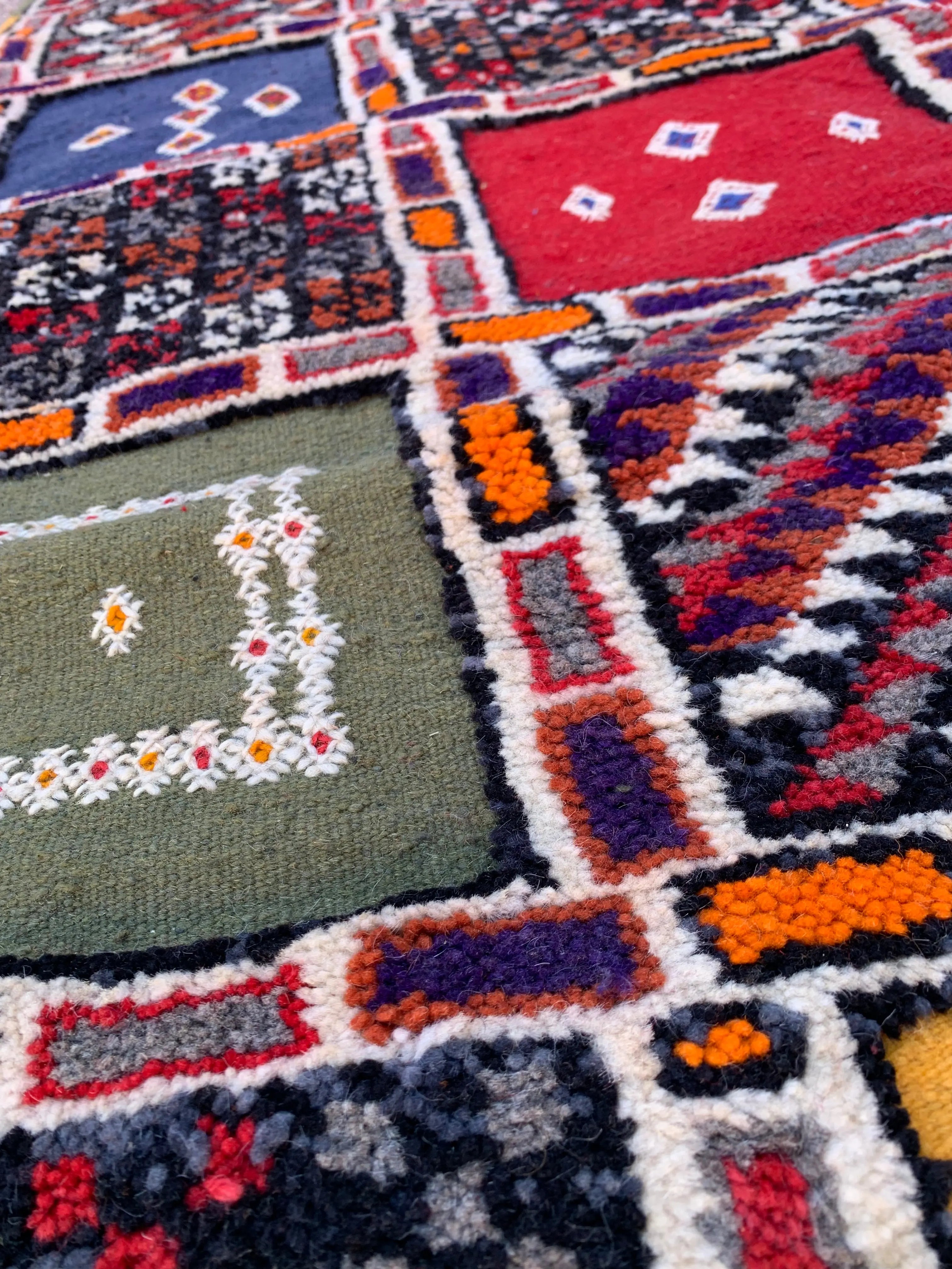 Moroccan Runner Rug – Handwoven Multicolor Wool from Taznakht
