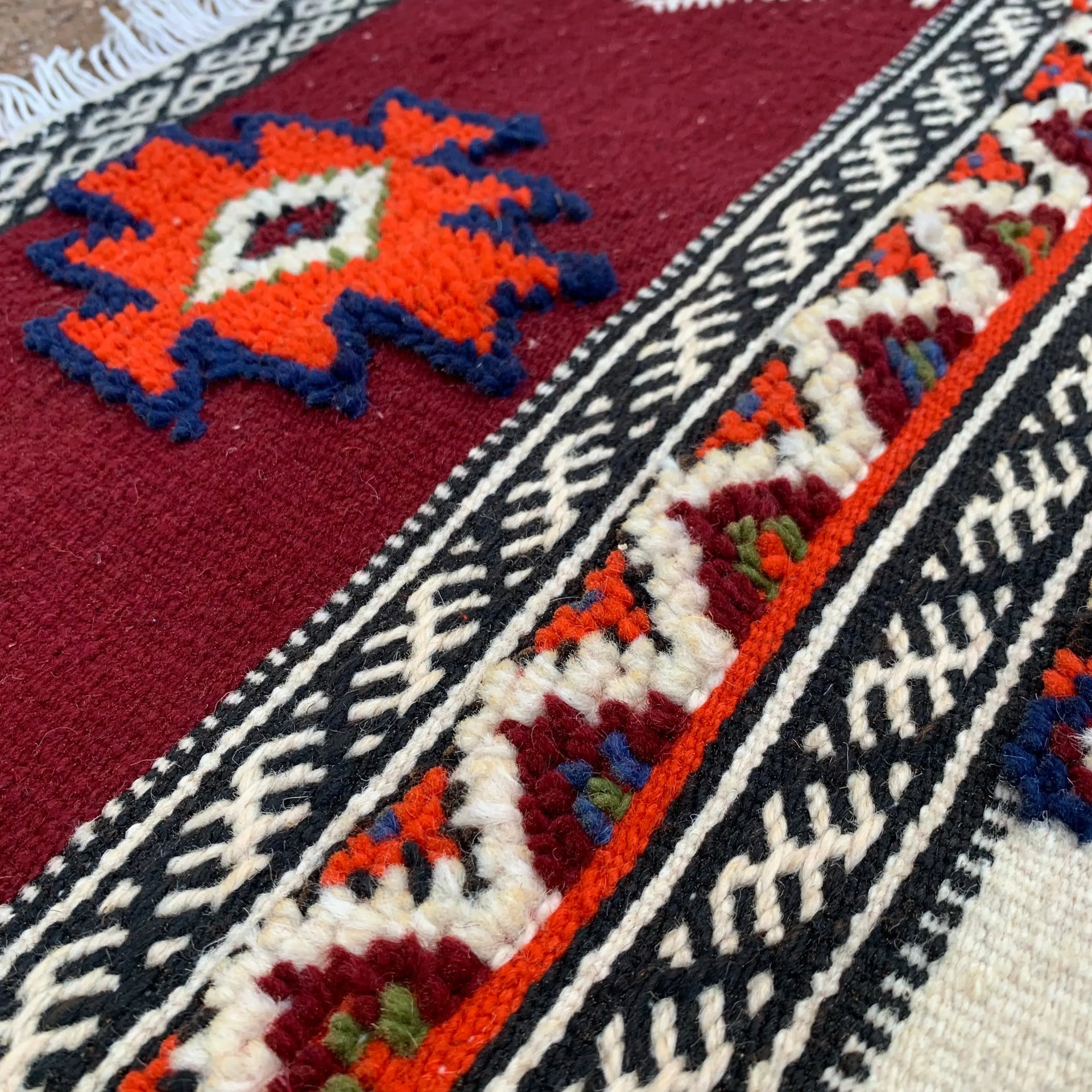 Small Moroccan Wool Rug