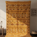 Yellow Moroccan Rug – Handwoven Artisan Wool Piece