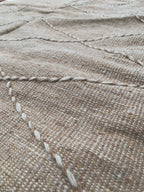 White & Beige Rug – 245 × 165 cm (96” × 65”) TazRugs