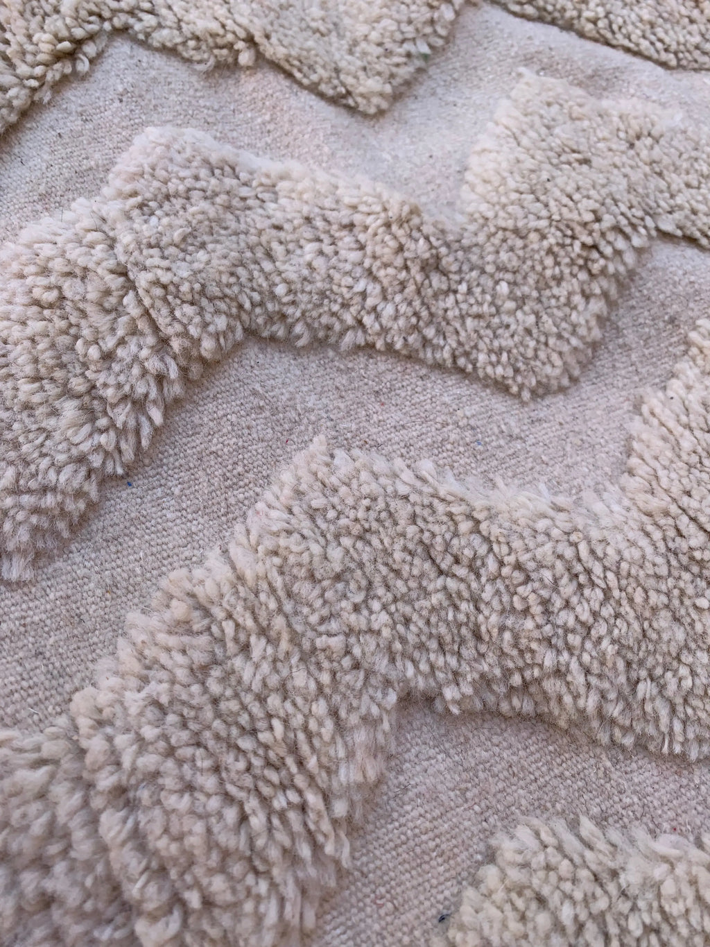White Moroccan Rug – Handwoven Artisan Wool Piece