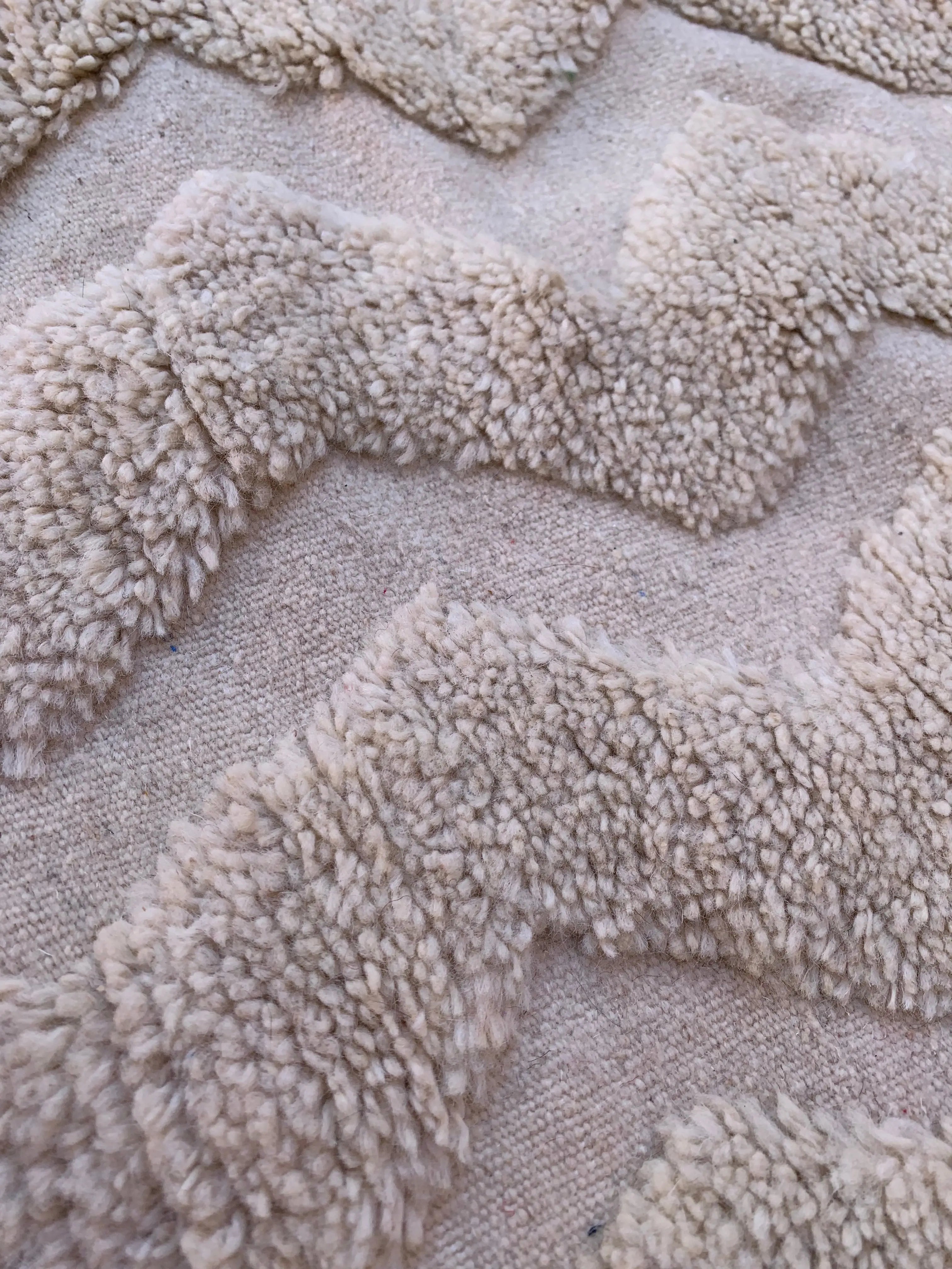 White Moroccan Rug – Handwoven Artisan Wool Piece