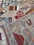 White Moroccan Rug | Handwoven Wool Rug from Taznakht