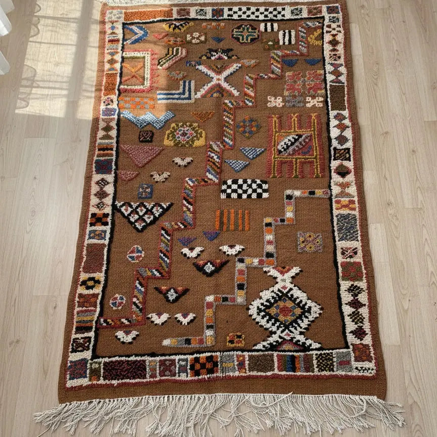 moroccan brown rug