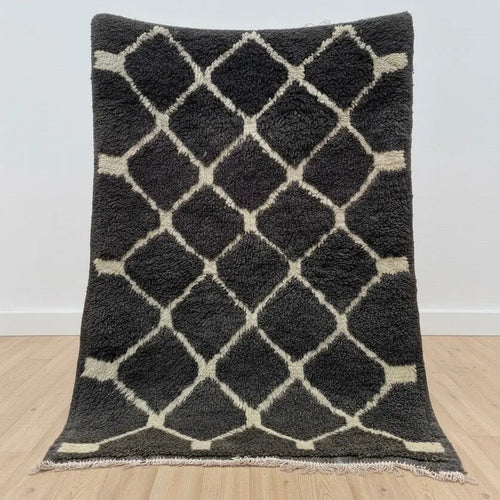 Black & White Moroccan Rug