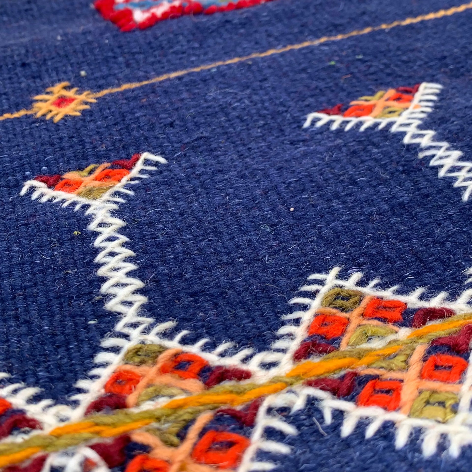 Navy Wool Rug