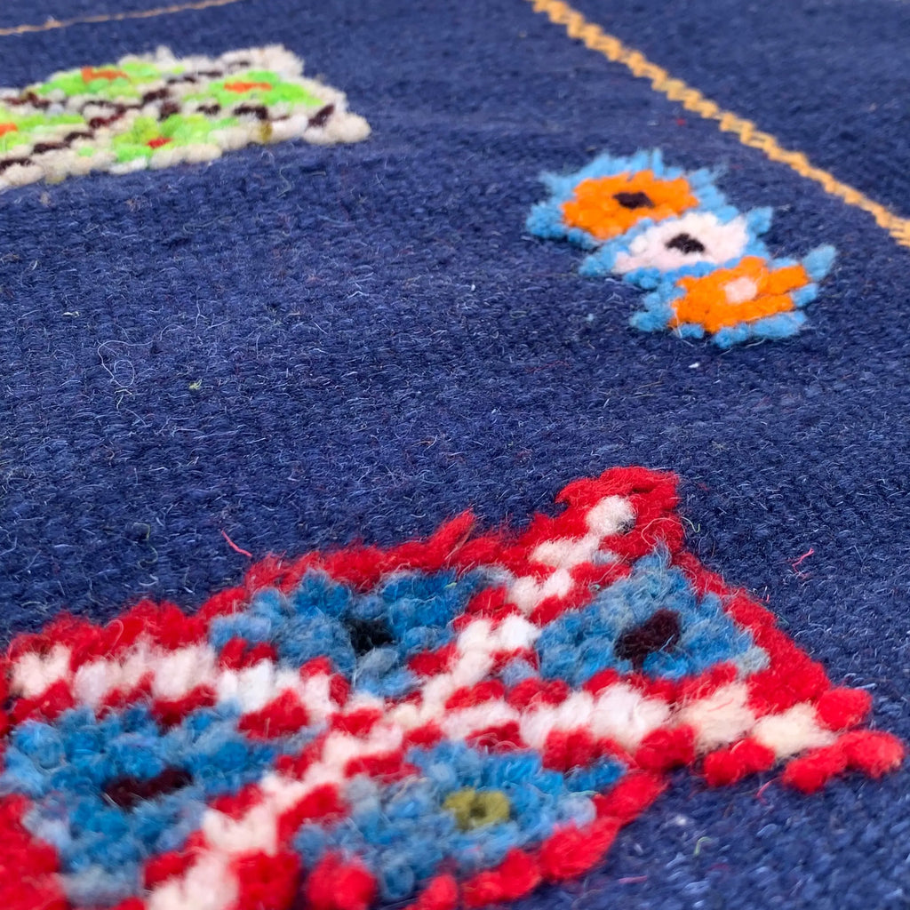 Navy Wool Rug
