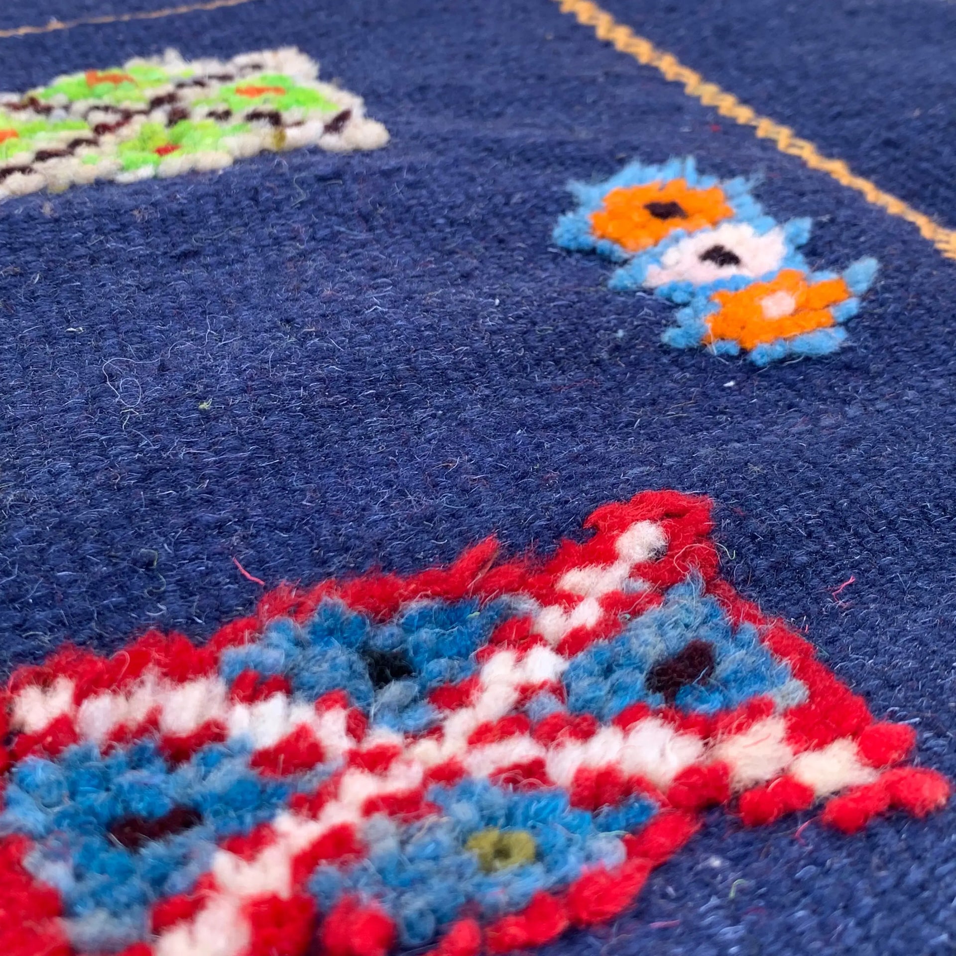 Navy Wool Rug