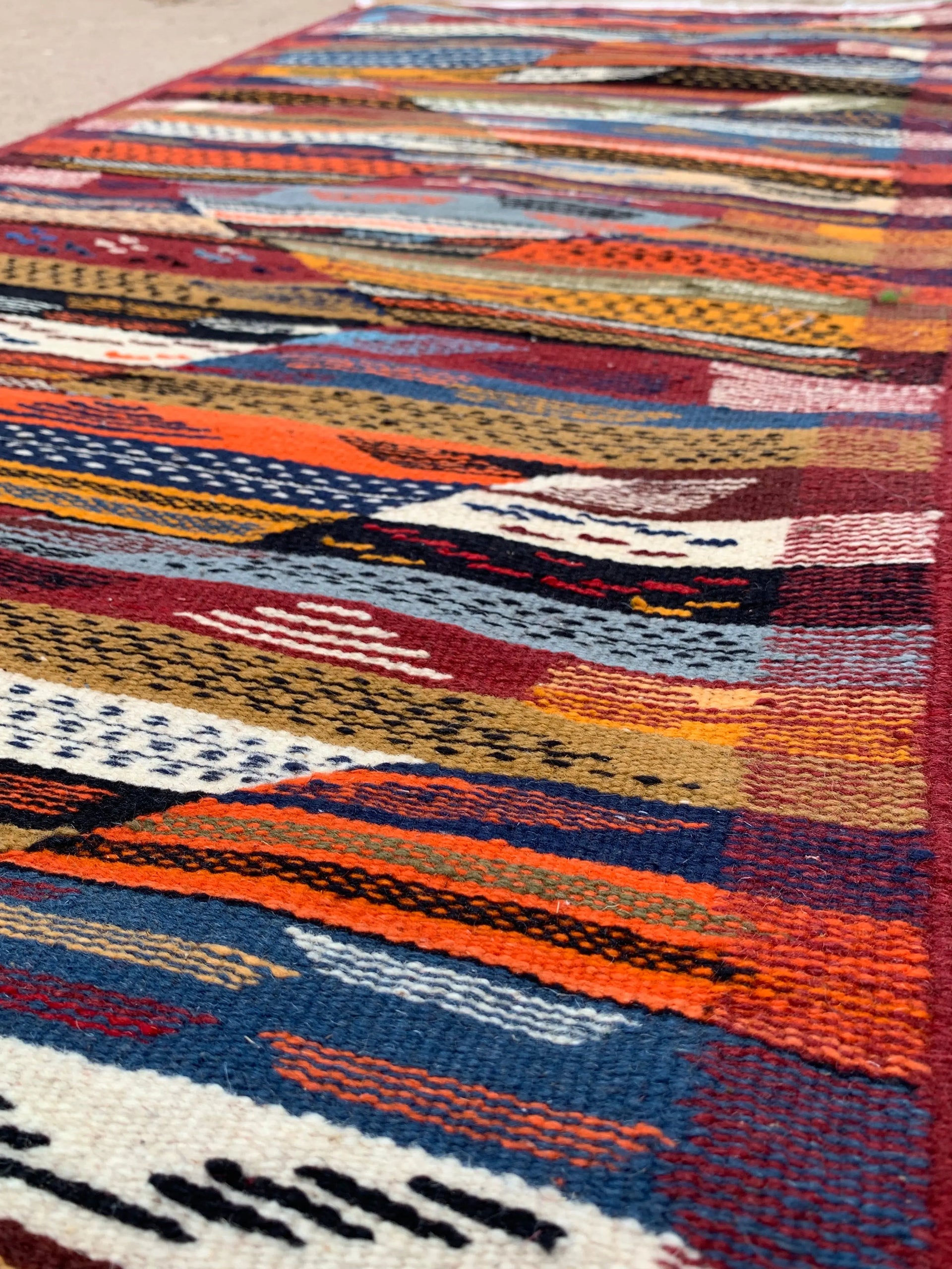 Multicolor Moroccan Kilim Rug