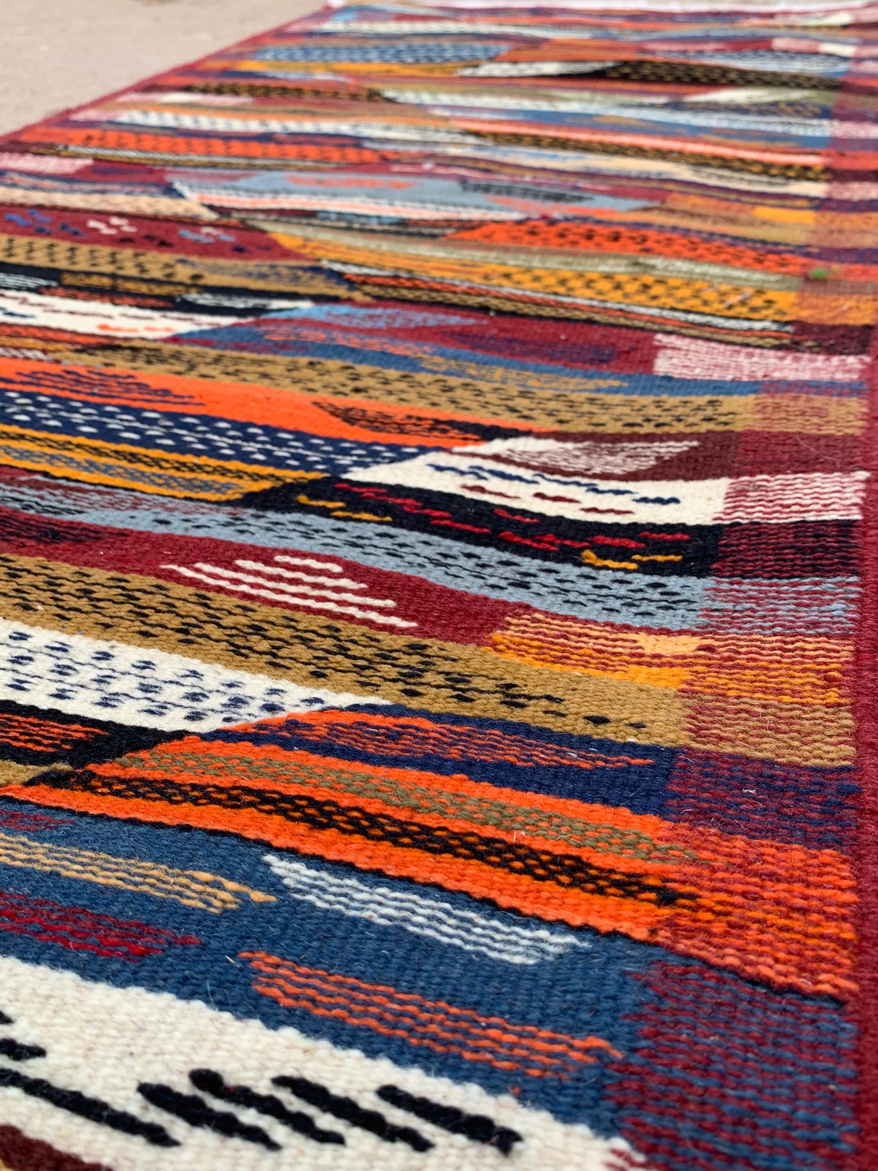 Multicolor Moroccan Kilim Rug