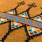 Close-up of a Small Kilim Rug 