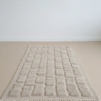 White Moroccan Rug – Handwoven Pure Wool from Taznakht