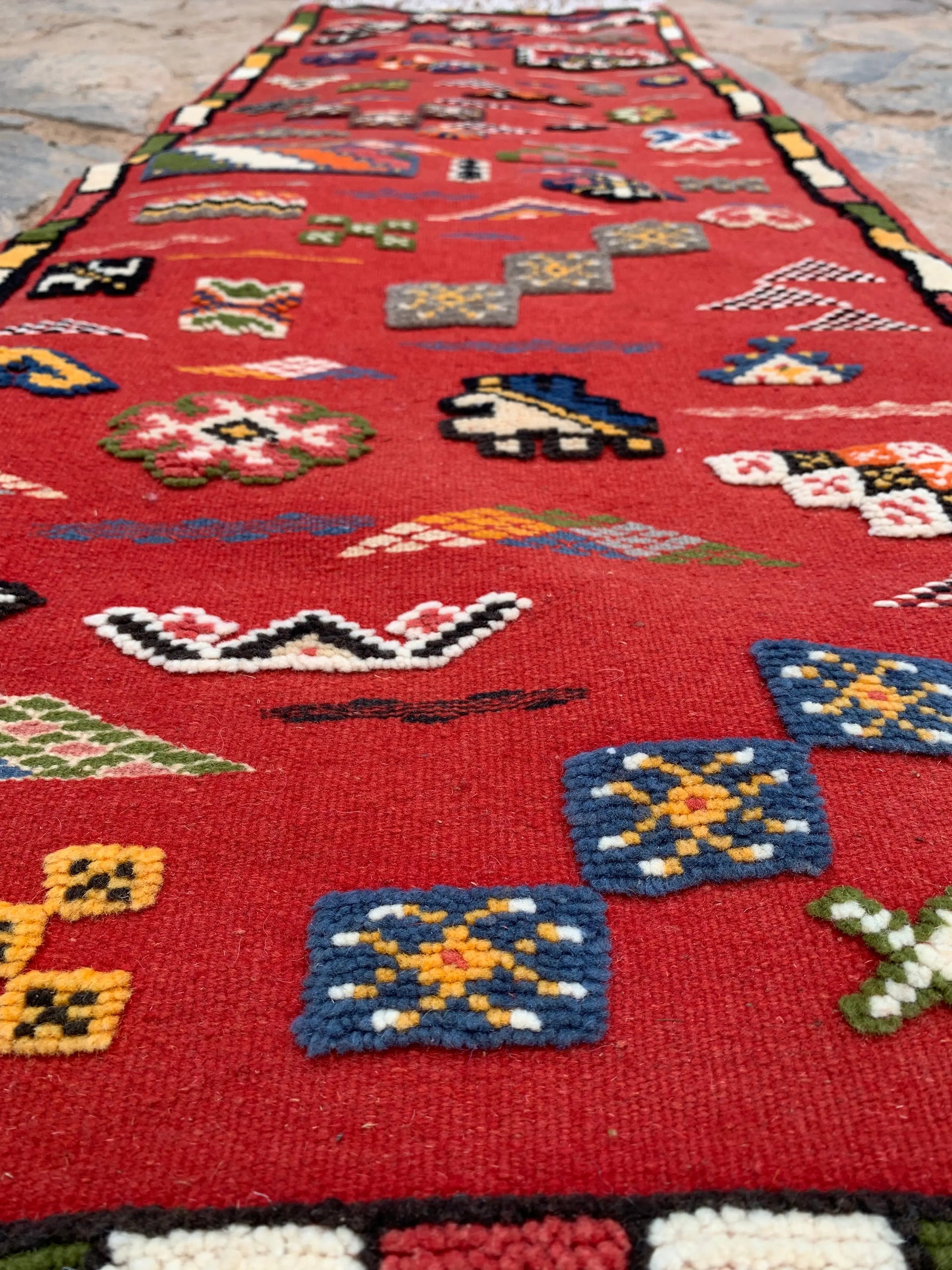 Red Runner Moroccan Rug 