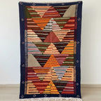 Moroccan Kilim Rug – Handwoven Reversible Picasso Rug from Taznakht