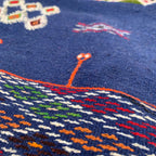 Navy Blue Kilim Rug 