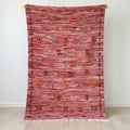 Moroccan Red Rug – Handwoven Gradient Design