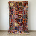 Multicolor Antique-Style Moroccan Rug – Handwoven Artisan Piece