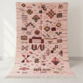Pink Moroccan Rug handwoven in Taznakht Morocco