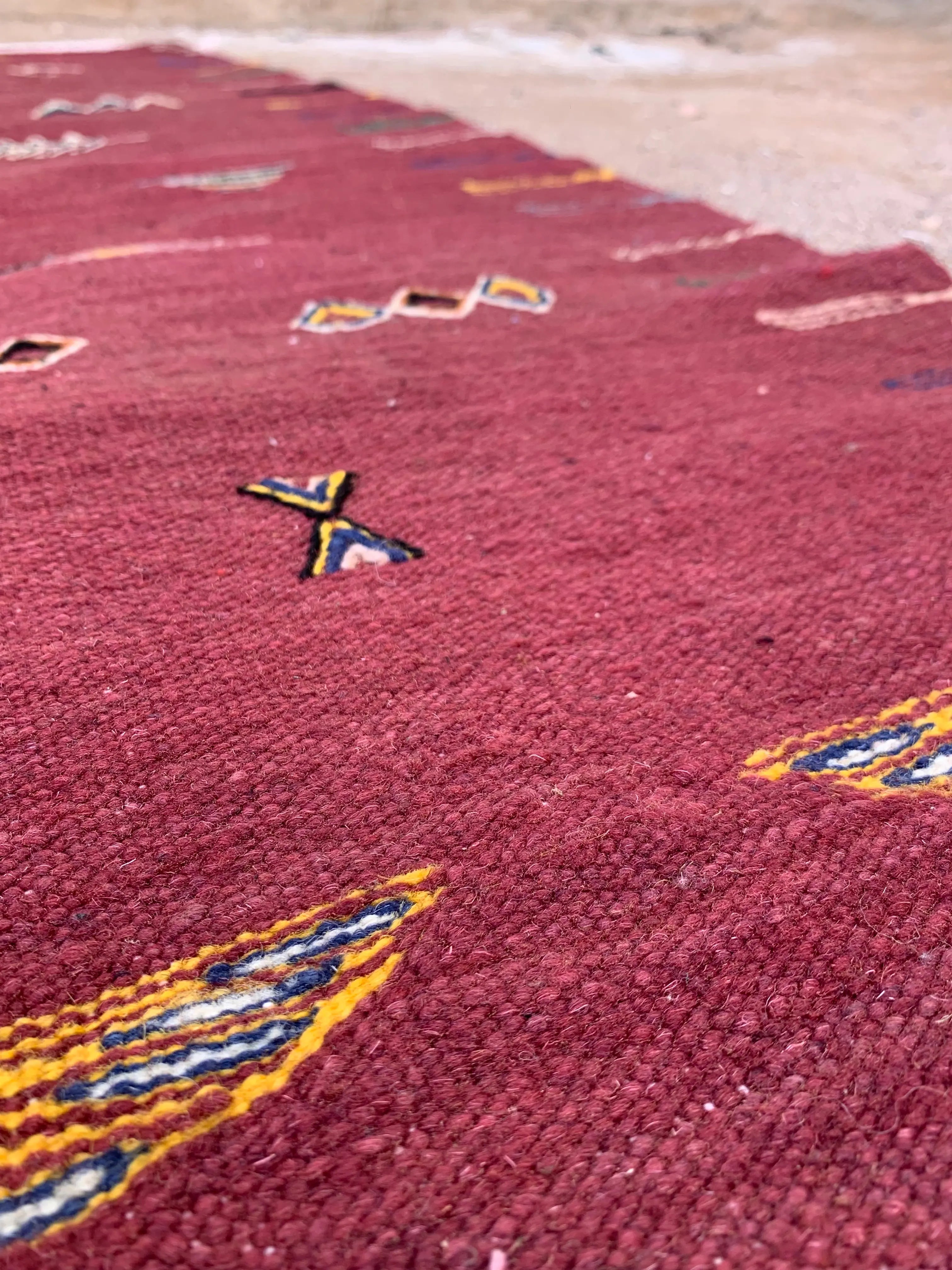 Reddish Brown Moroccan Rug