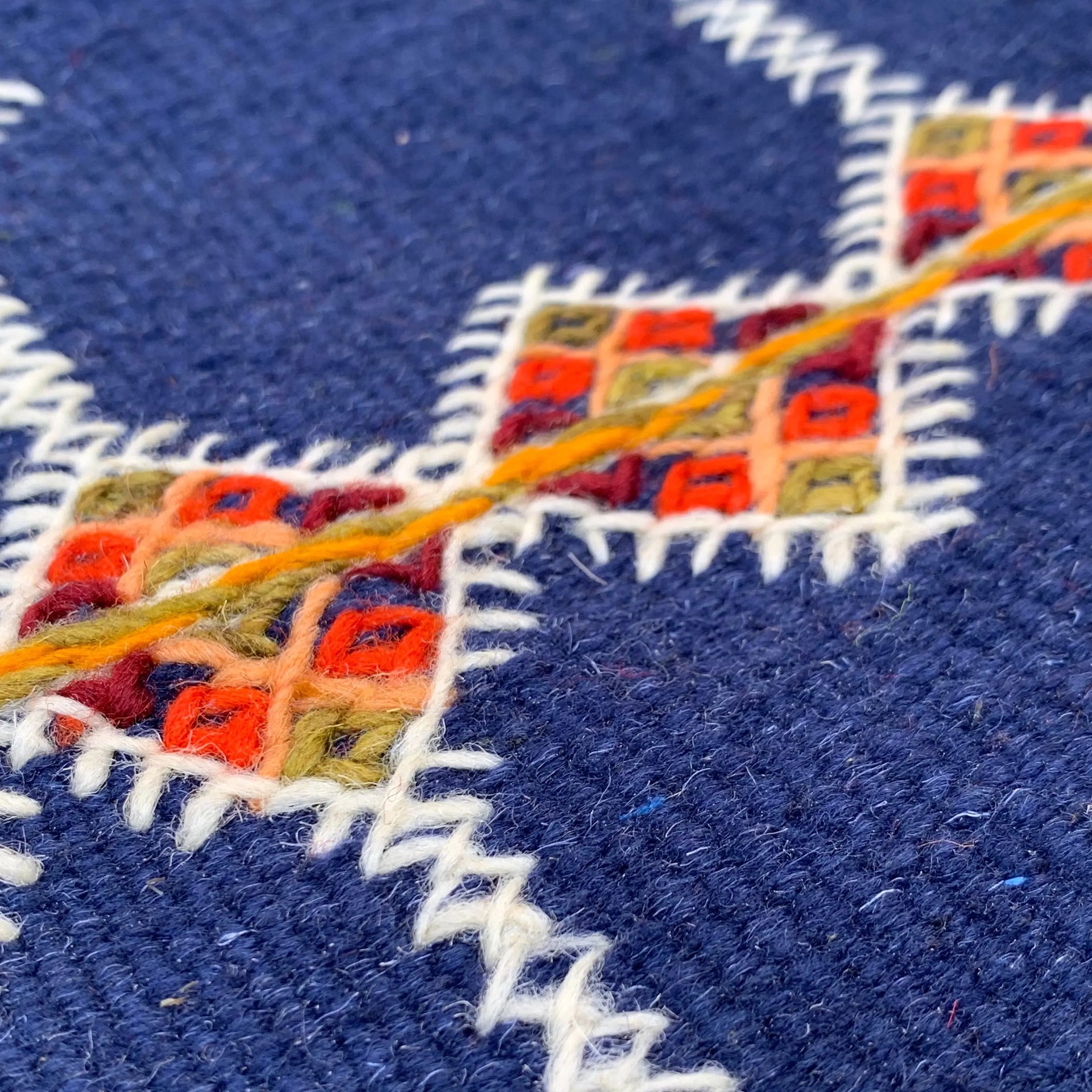 Navy Wool Rug