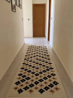 White Moroccan Runner Rug