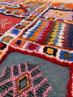 Multicolor Antique-Style Moroccan Rug – Handwoven Artisan Piece