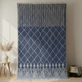 Blue Moroccan Rug – Handwoven Artisan Piece
