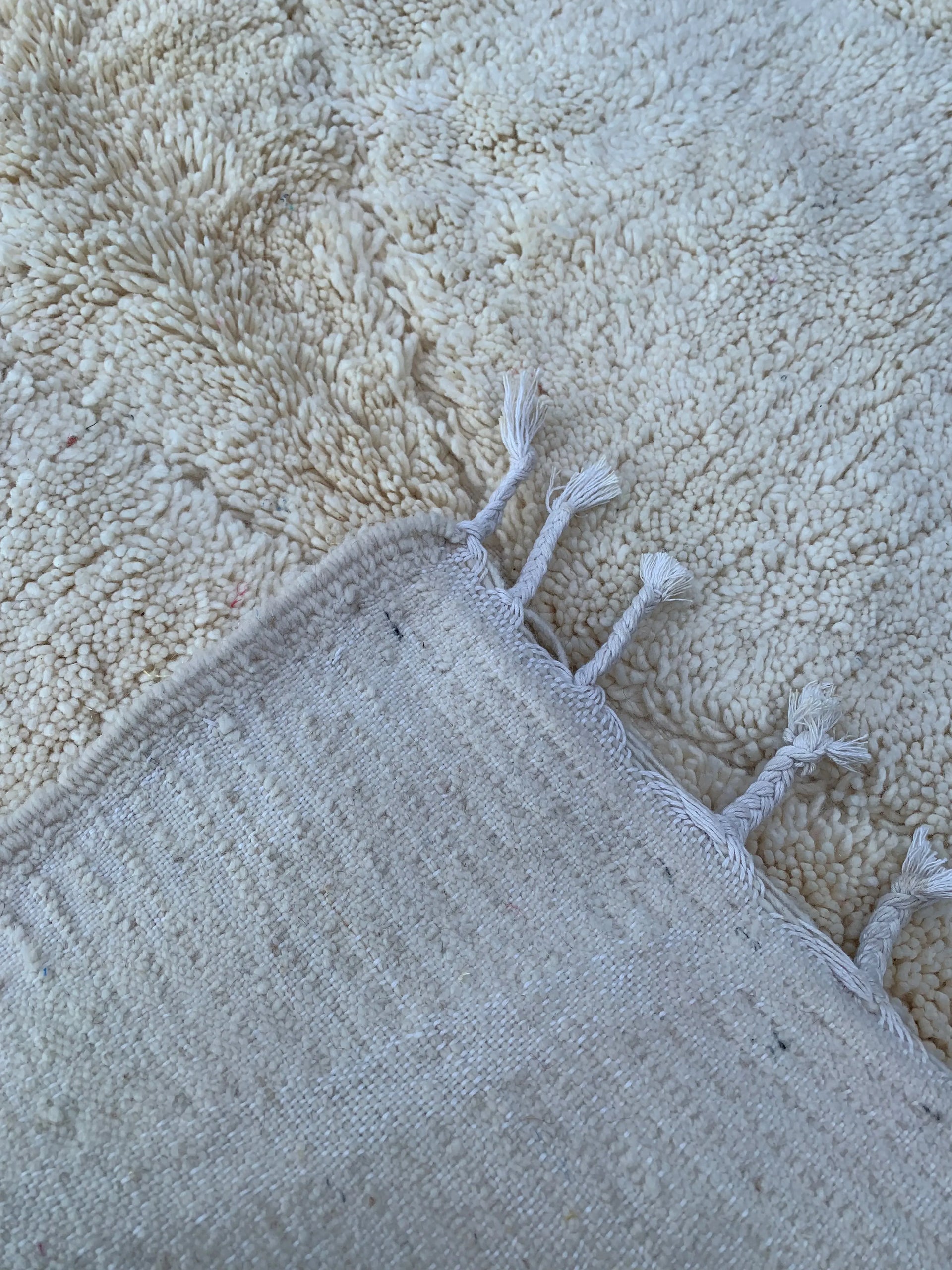 white moroccan rug