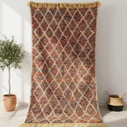 Multicolor Knotted Moroccan Rug 