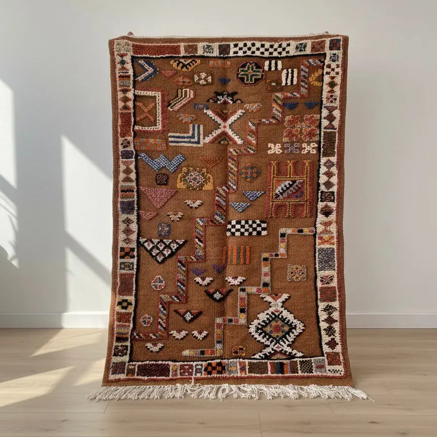 Moroccan Brown Rug 