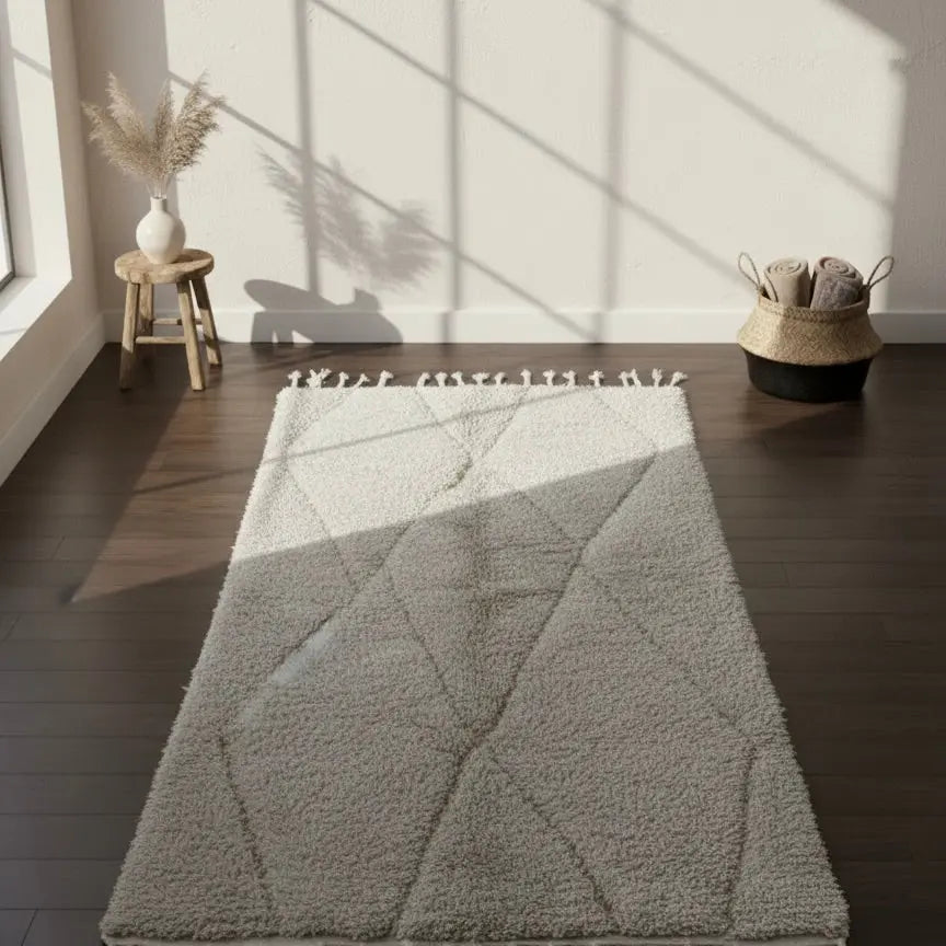 white moroccan rug