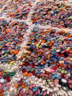 Multicolor Knotted Moroccan Rug 
