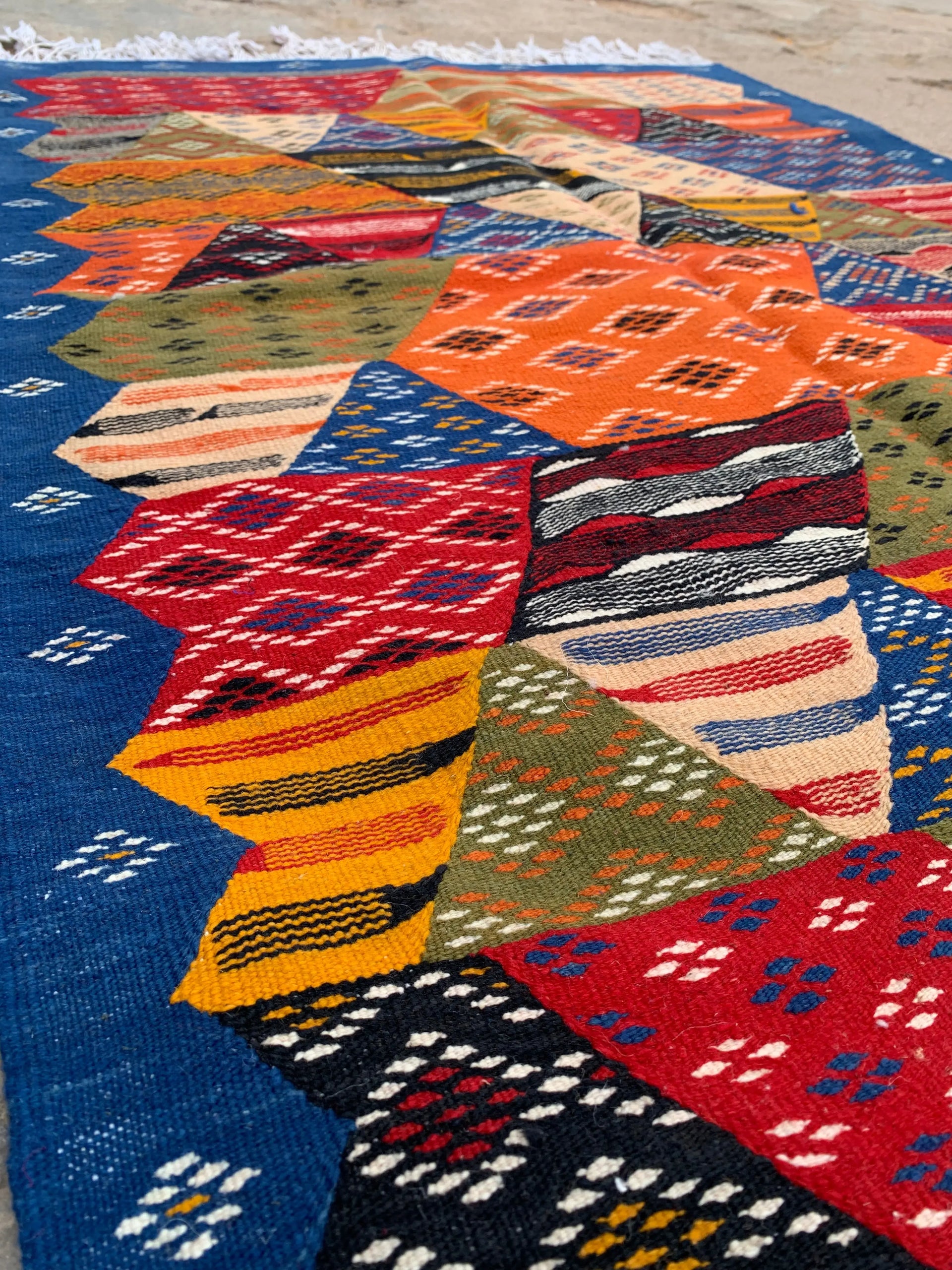 Blue Kilim Moroccan Rug