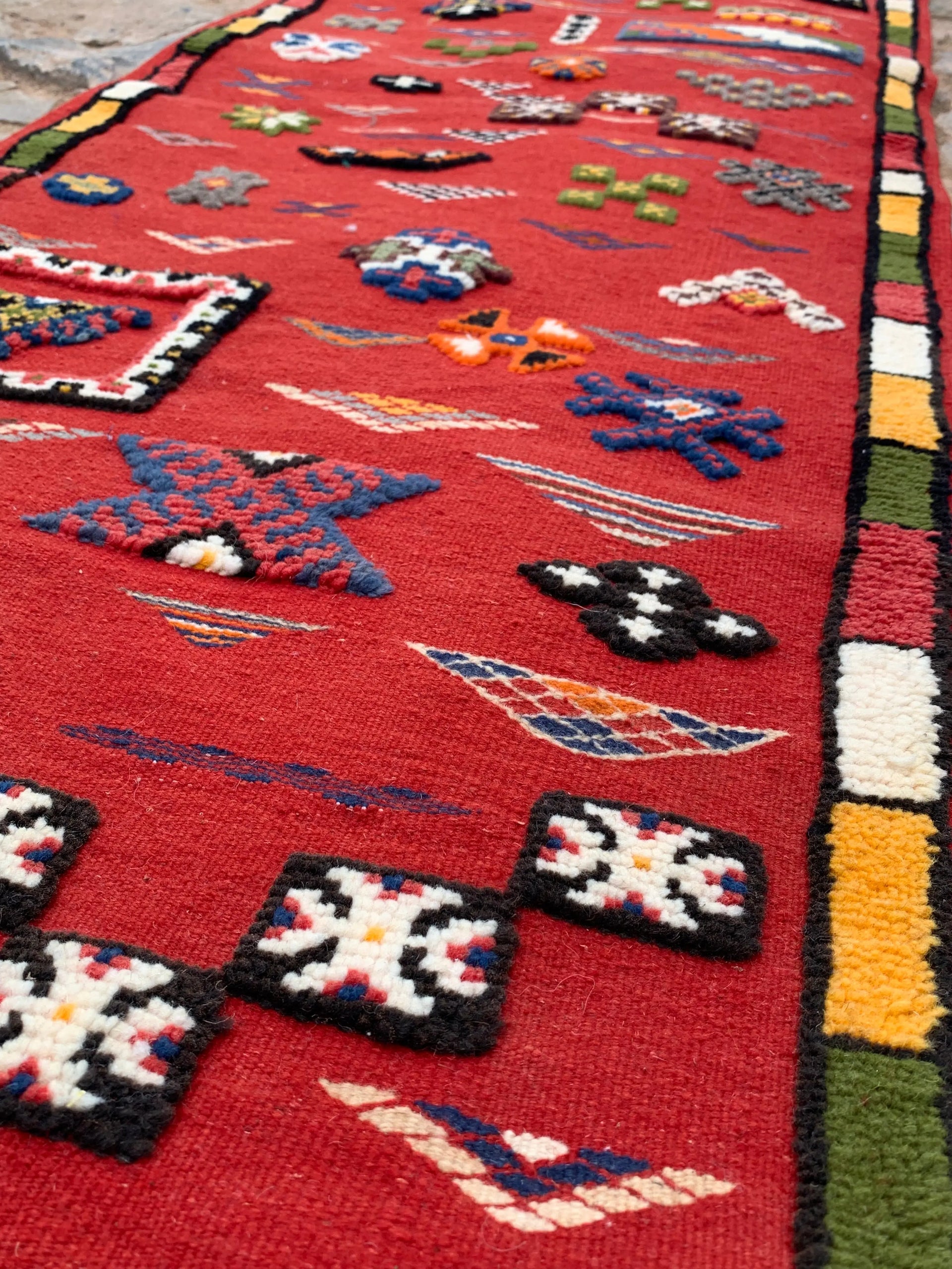 Red Runner Moroccan Rug 